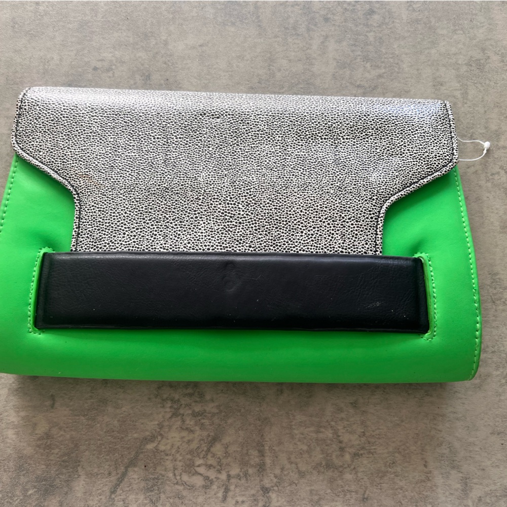 Stylish Green and Black Women's Clutch